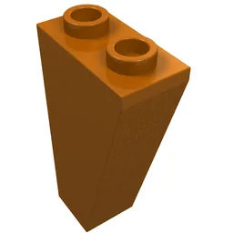 Brick Sloped Inverted 75° 2 x 1 x 3 / Dark Orange