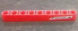 Technic, Liftarm Thick 1 x 9 with 'SMOOTH CURVES' Pattern Model Left Side (Sticker) - Set 42000