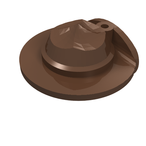 Lego Hat Wide Brim Flat / Brown