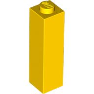 Lego Brick 1 x 1 x 3 / Yellow