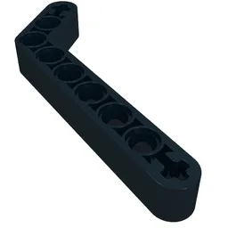 Technic Beam 1 x 9 Bent (7 - 3) Thick / Black