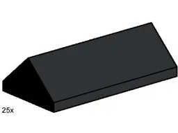 2 x 4 Ridge Roof Tiles Steep Sloped Black