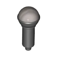 Musical Instrument Microphone with Silver Top Half Screen Print / Black
