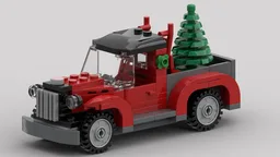 Christmas Tree Truck based on the LEGO 40083 Set.