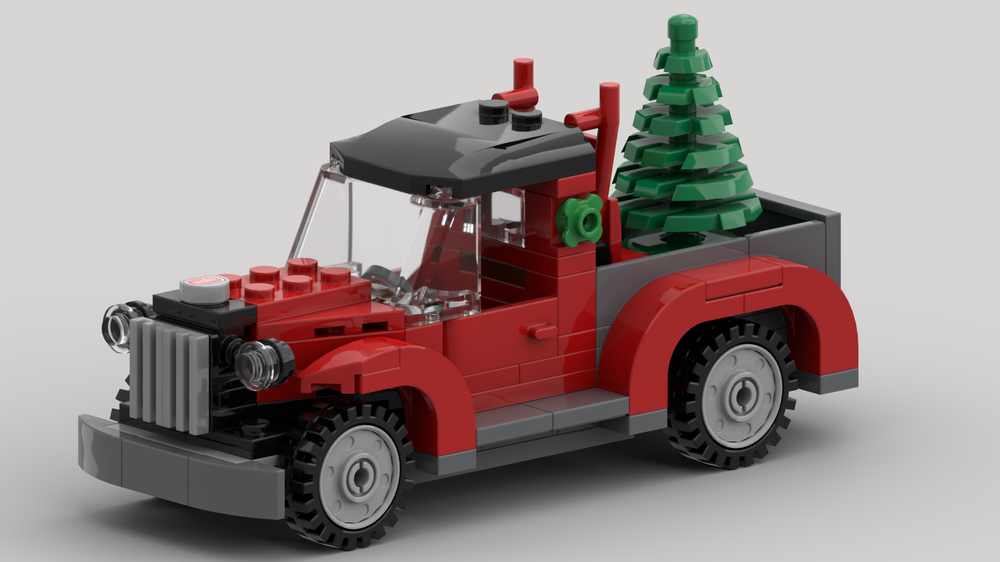 Lego Christmas Tree Truck based on the LEGO 40083 Set.
