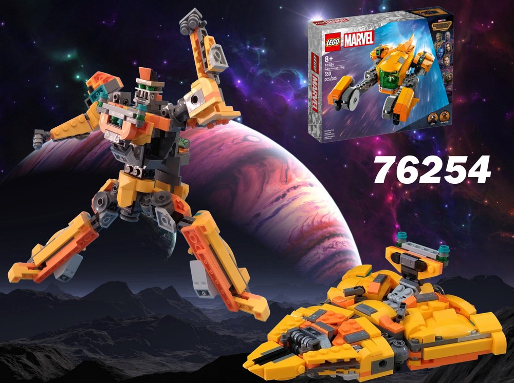 Lego Transformer Star-Destroyer from LEGO 76254: Baby Rocket's ship