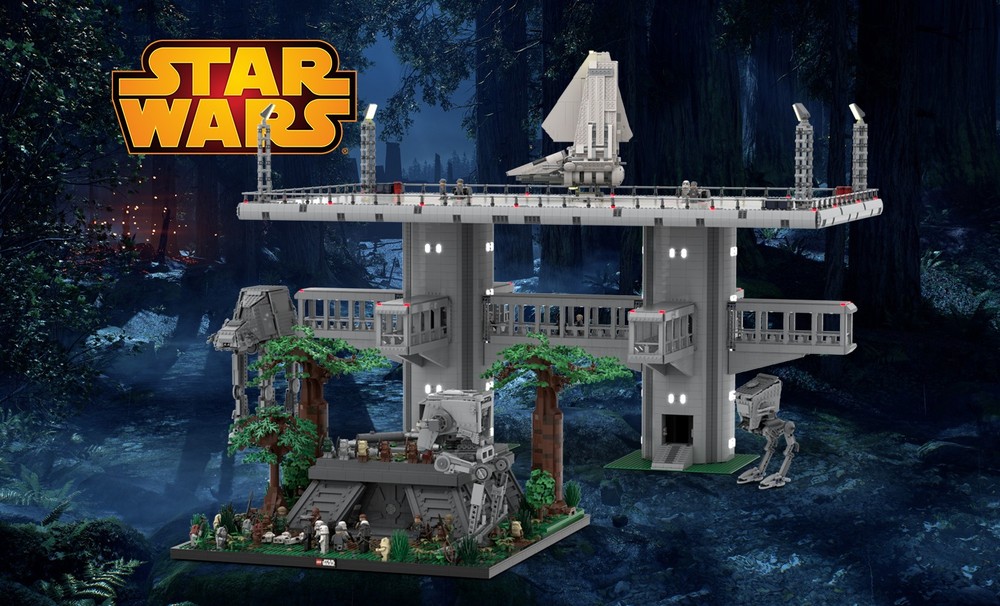 Lego BUNDLE SW Episode 6 Battle on Endor / Imperial bunker of shield generator and Landing Platform (AT ST included)