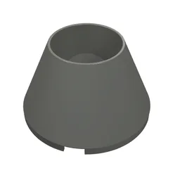 Cone 4 x 4 x 2 Hollow No Studs / Dark Bluish Gray