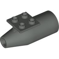 Lego Engine Smooth Large [2 x 2 Thin Top Plate] / Dark Gray