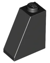 Brick Sloped 65° 2 x 1 x 2 / Black