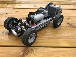 Simple LEGO Technic RC AWD Chassis