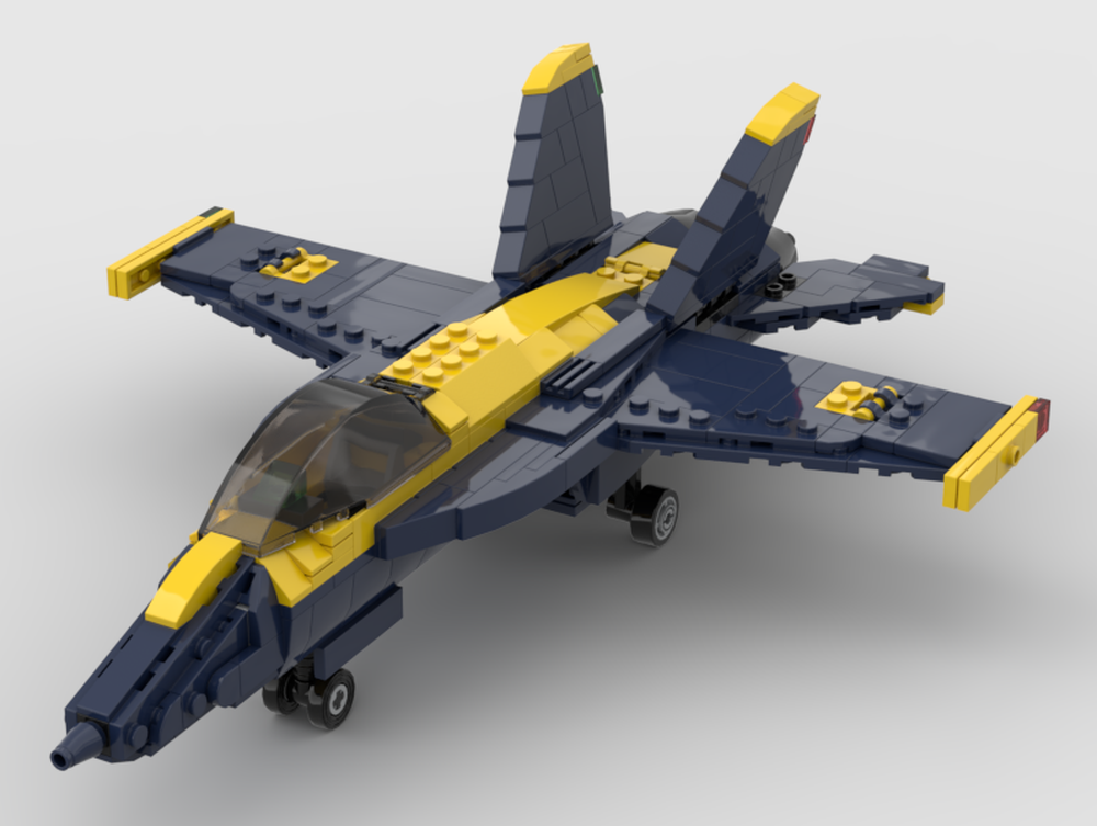 Lego F/A 18 E Super Hornet 1:60 Blue Angels Edition