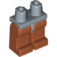 Lego Hips and Dark Orange Legs / Sand Blue