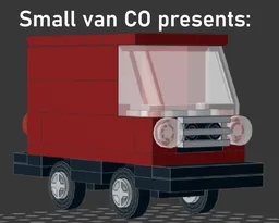 Small Red Van (smaller than minifig scale!)