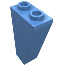 Brick Sloped Inverted 75° 2 x 1 x 3 / Medium Blue