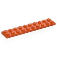 Plate 2 x 10 / Reddish Orange
