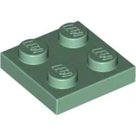 Plate 2 x 2 / Sand Green