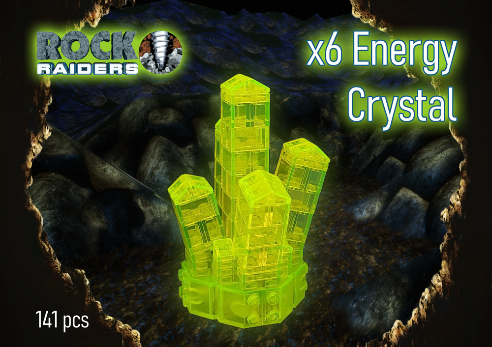 Lego Rock Raiders x6 Energy Crystal