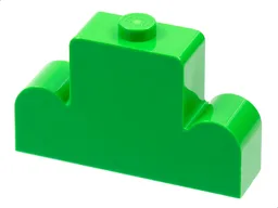 Brick Curved 1 x 4 x 2 Centre Stud Top