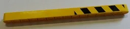 Technic, Liftarm Thick 1 x 15 with Black and Yellow Danger Stripes Pattern Model Right Side (Sticker) - Set 8258