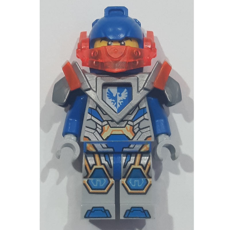 Lego Clay Moorington with Trans-Orange Visor and Silver Armor