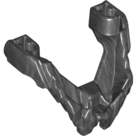 Lego Large Figure Head, Lower Jaw / Pearl Titanium