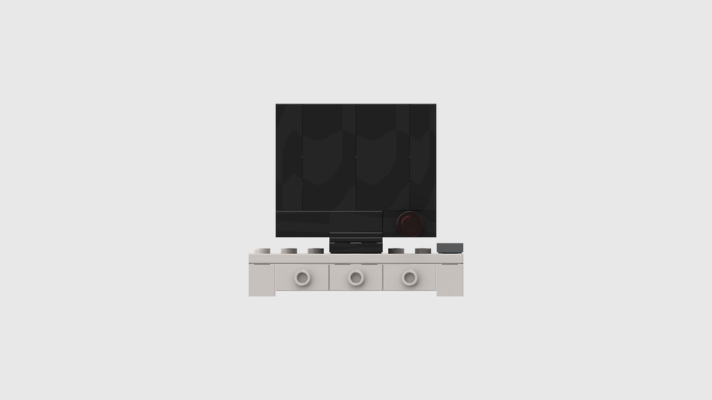 Lego Big TV Screen w Sideboard