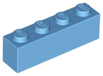 Brick 1 x 4 / Medium Blue