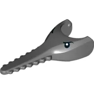 Animal Body Part, Shark / Sawfish Head with Eyes Print / Dark Bluish Gray