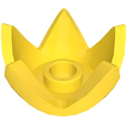 Crown / Flower / Egg Shell Half / Yellow