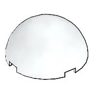 Dome Hemisphere 4 x 4 Multifaceted / White