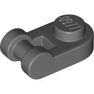 Plate Special 1 x 1 Rounded with Handle / Dark Bluish Gray