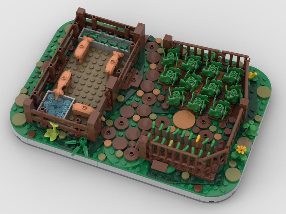 Lego Vegetable garden and paddock