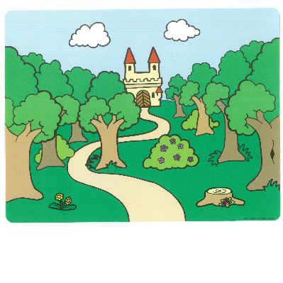 Lego Backdrop for Sets 3615-2 and 9131-1, Serpentine Road, Castle / Serpentine Road, Forest / [No Color/Any Color]