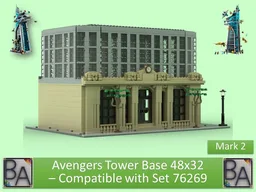 Avengers Tower Base 48x32 - Compatible with Set 76269 (Mark 2)