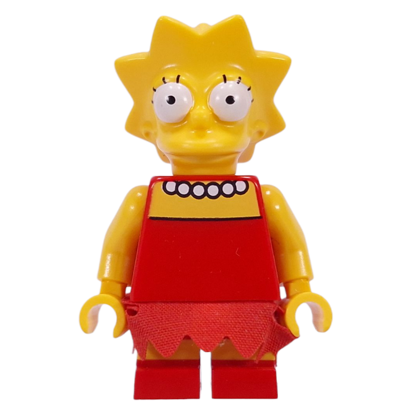 Lego Lisa Simpsons, Skirt with 2 Center Leg Holes