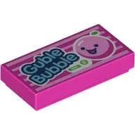Tile 1 x 2 with 'Guble Bubble' Print
