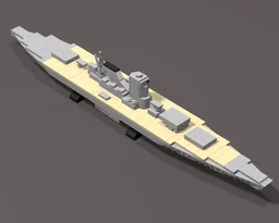 1:560 scale Japanese Battleship Musashi(as built)