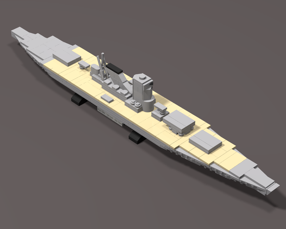 Lego 1:560 scale Japanese Battleship Musashi(as built)