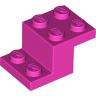 Lego Bracket 3 x 2 x 1 1/3 with Pin Bottom / Dark Pink