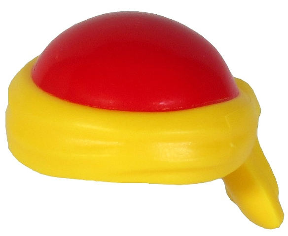 Lego Bald Head with Tied Yellow Bandana