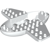 Lego Duplo Airplane Base 12 x 12 x 2.5 / White