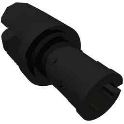 Arm Piece with Pin, 3 Fingers and Outside Thread Grooves / Black