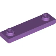 Plate Special 1 x 4 with 2 Studs with Groove [New Underside] / Medium Lavender