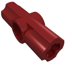 Technic Axle and Pin Connector Angled #2 - 180° / Dark Red