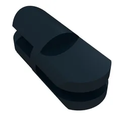 Arm Piece Straight with 2 and 3 Fingers / Black
