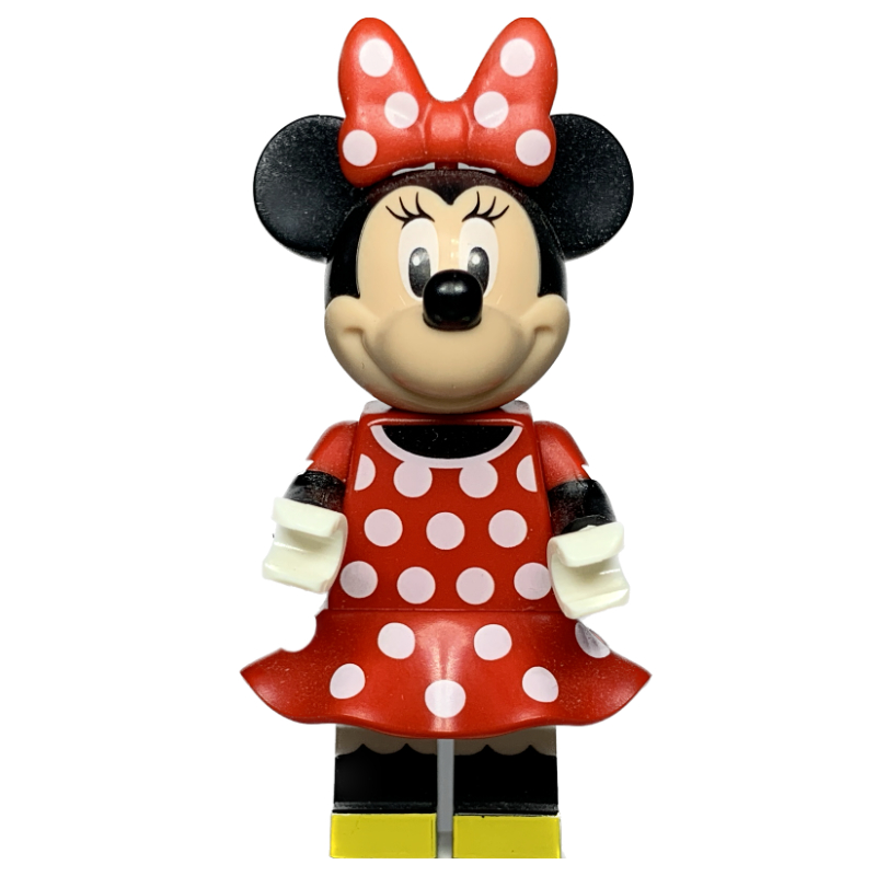 Lego Minnie Mouse with Red with White Spots Dress and Bow