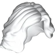 Lego Hair Mid-length with Side Part, Wavy / White