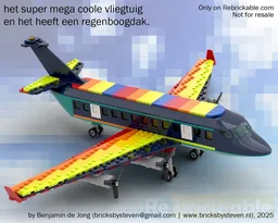 [9YO BUILDER] Super Mega Cool Airplane With Rainbow Roof