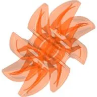 Propeller 8 Blade 5 Diameter / Trans-Neon Orange